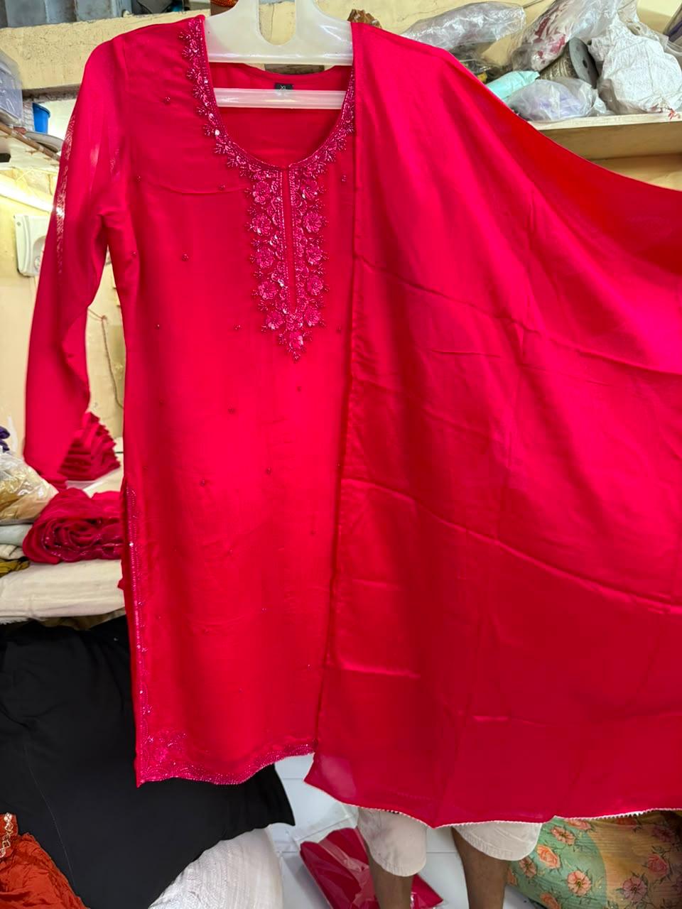 Teal Bloom Printed Kurta