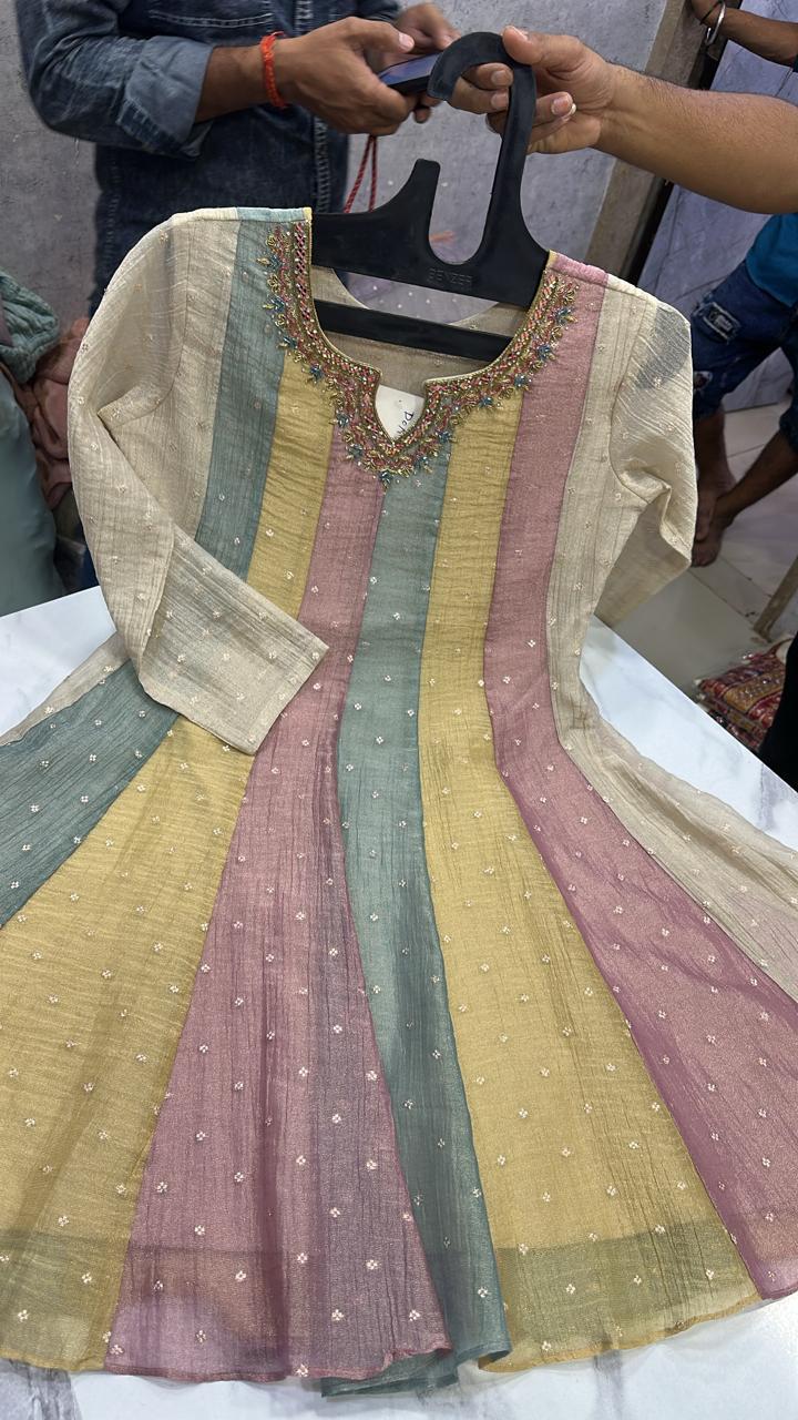 Seafoam Mirrorwork Kurta Set